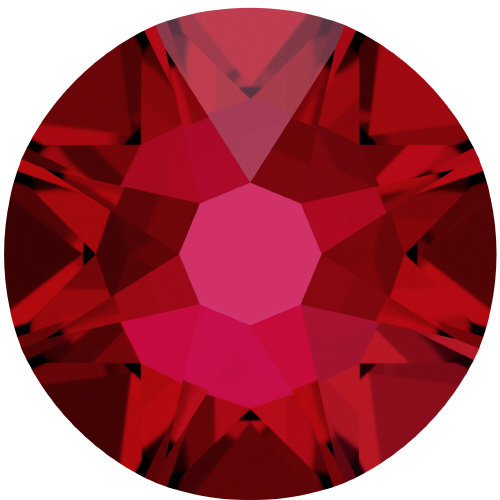 2088 Flatback Non Hotfix - SS12 Swarovski Crystal - SCARLET RED