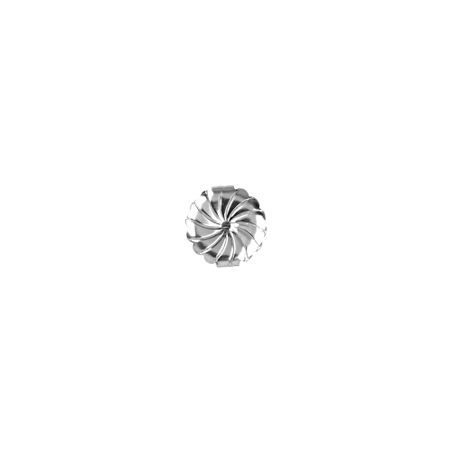 Earnuts  Jumbo Daisy (9.5mm OD)   - Sterling Silver