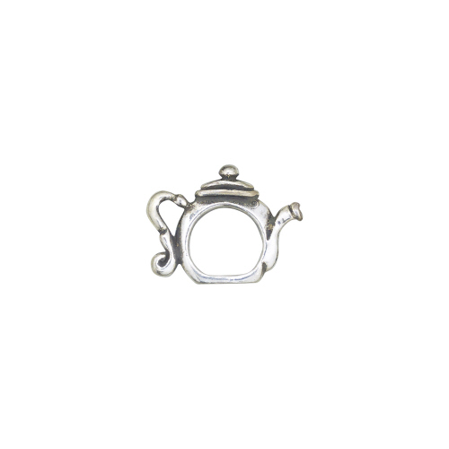 Teapot Toggle Clasps  Small   - Sterling Silver