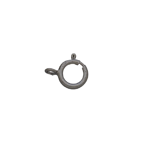 6mm Spring Ring - Sterling Silver Black Oxidized