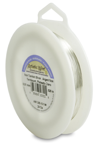 Artisitic Wire 24 guage 1/4 lb - Silver Plated, Tarnish Resistant