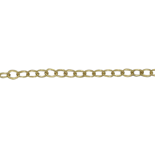 Drawn Cable Chain 1.1 x 2.3mm - Gold Filled