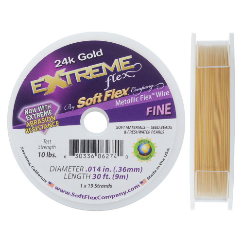 Softflex 0.014 Dia 30 ft - 24K Gold Plated