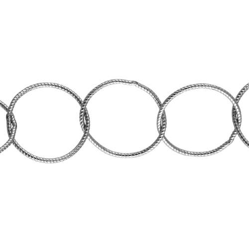 Textured Chain 13mm - Sterling Silver