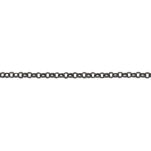 Rolo Chain 1.9mm - Sterling Silver Black Rhodium Plated