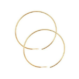 Plated Brass Hoops