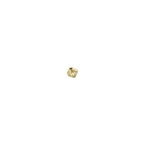 6.5 X 5mm Fancy Corr. Beads Hogan  - 14 Karat Gold