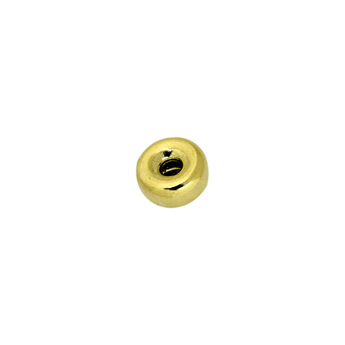 10mm Rondell Plain Bright  - 14 Karat Gold