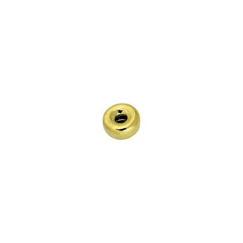 8mm Rondell Plain Bright  - 14 Karat Gold