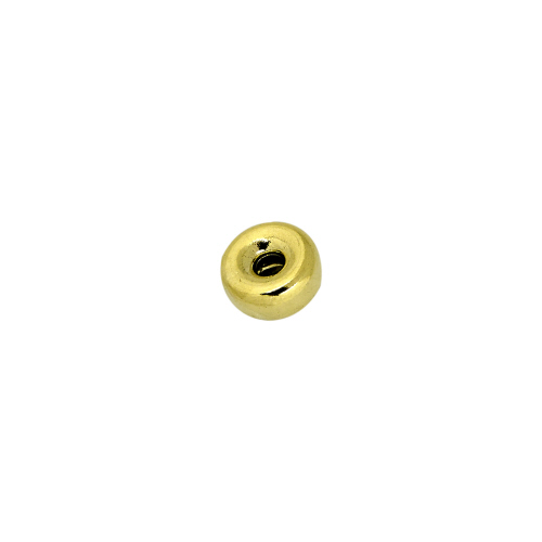 9mm Rondell Plain Bright  - 14 Karat Gold