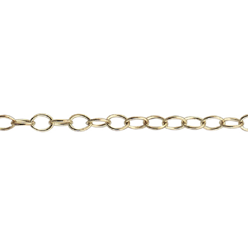 Cable Chain 1.8 x 2.4mm - 14 Karat Gold