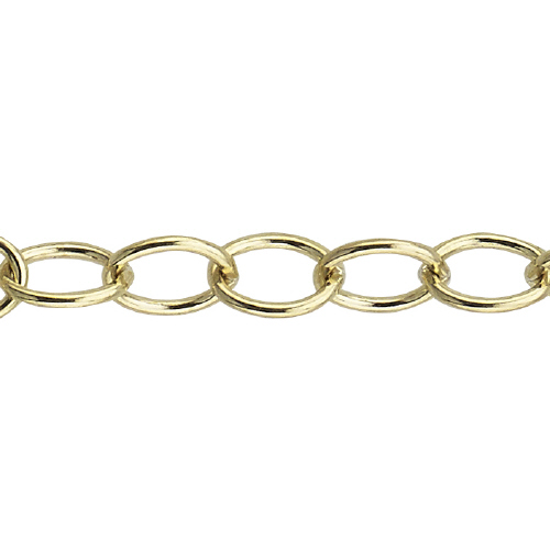 Cable Chain 4.65 x 6mm - 14 Karat Gold