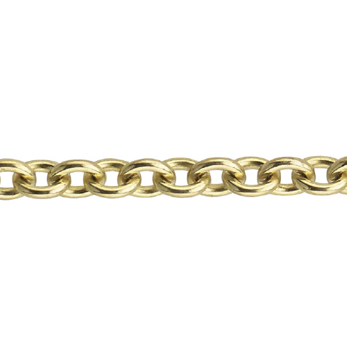 Cable Chain 3.3 x 4mm - 14 Karat Gold