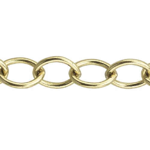 Cable Chain 5.75 x 7.4mm - 14 Karat Gold