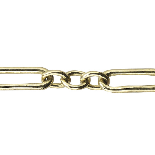 Long & Short Chain 3.5 x 10.1mm - 14 Karat Gold