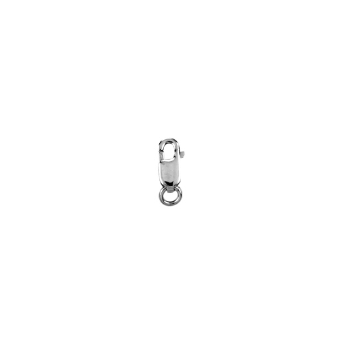 3 x 8mm Lobster Clasps  - 14 Karat White Gold