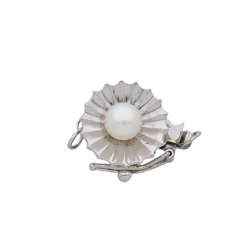 Pearl Clasp - 14 Karat White Gold