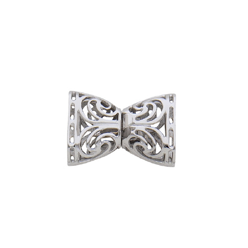 Designer Clasp - 14 Karat White Gold