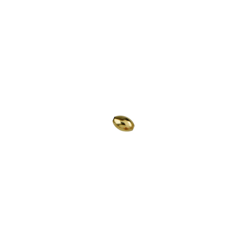 3 X 5mm Plain Oval Beads  - 14 Karat Gold