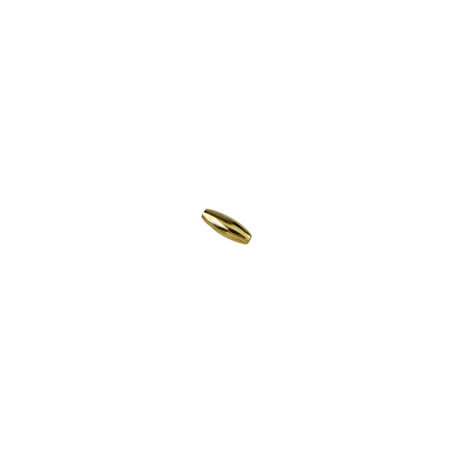 2.5 X 6.5mm Plain Oval Beads  - 14 Karat Gold