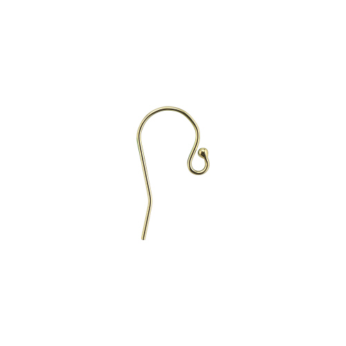 French Earwires - Plain with Ball End -  Gold Filled