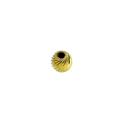9mm Corrugated Twistwd Beads -  Gold Filled