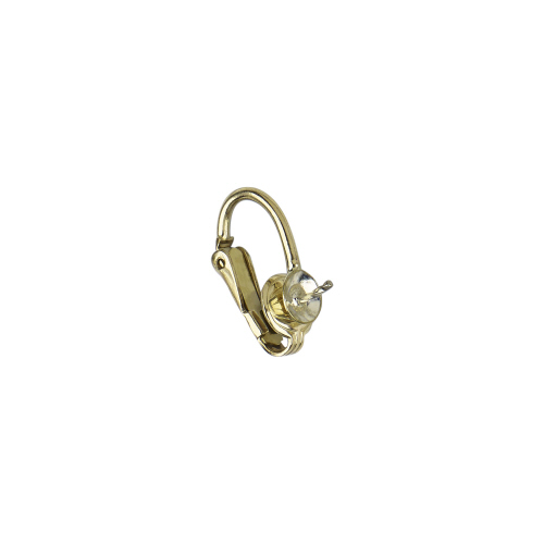 Earclip/ Clip-on W/ Peg 5mm Pad -  Gold Filled