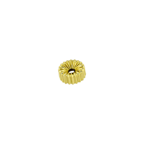 9mm Rondell Corrugated -  Gold Filled