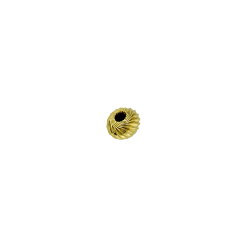 7mm Corrugated Twisted Saucers -  Gold Filled