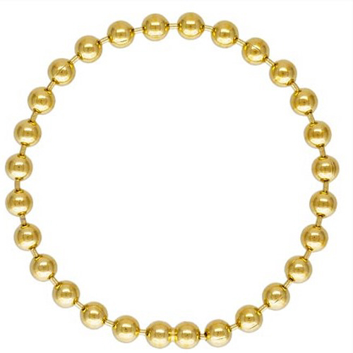 1.5mm Bead Chain Ring Size 7-7.5 - Gold Filled