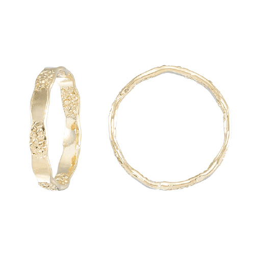 Hammered Textured Ring Size 8 - Gold Filled