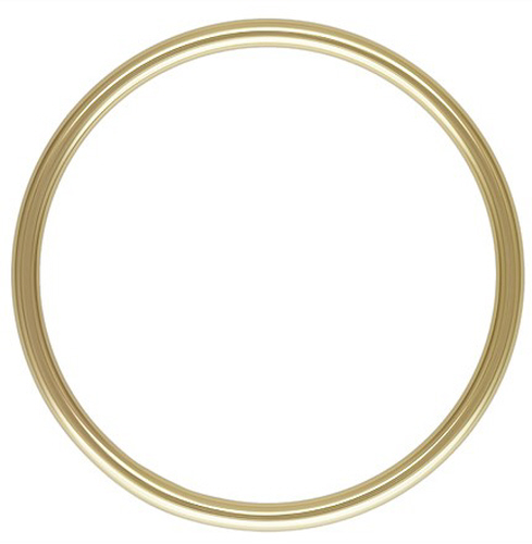 1.0x17.7mm Plain Stacking Ring Size 5 - Gold Filled