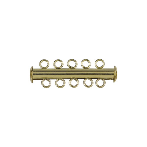 Round Bar Clasp-5 strand  - 14 Karat Gold