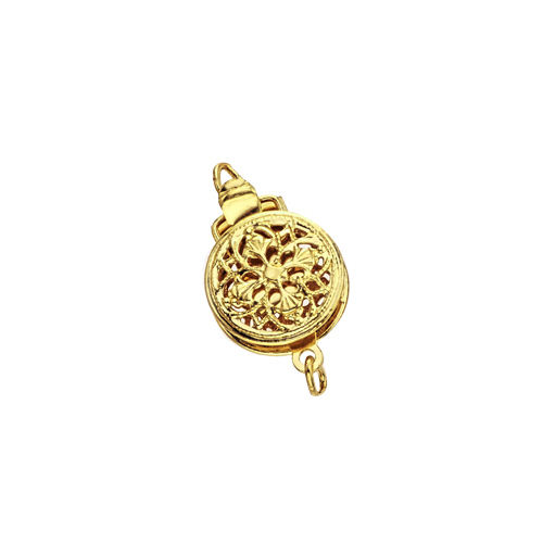 Multistrand Filigree Clasp - 1 Line  - 14 Karat Gold