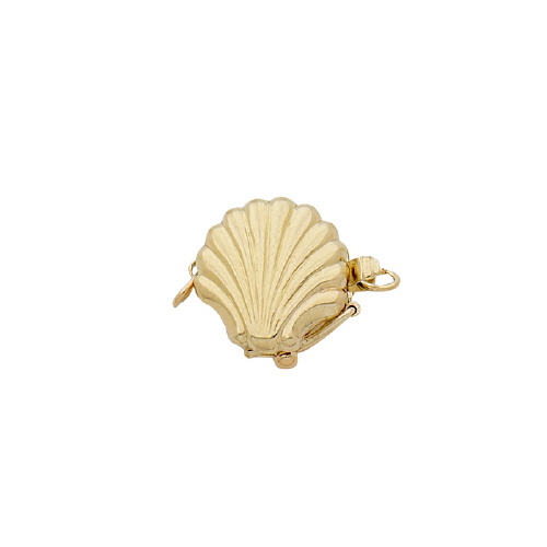 Designer Clasp - Shell  - 14 Karat Gold