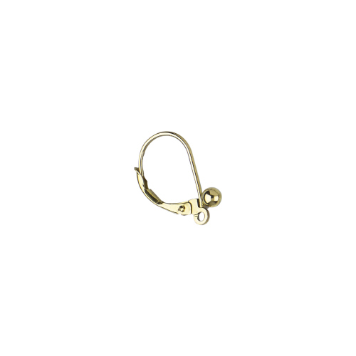 Leverback - 3mm Ball  - 14 Karat Gold