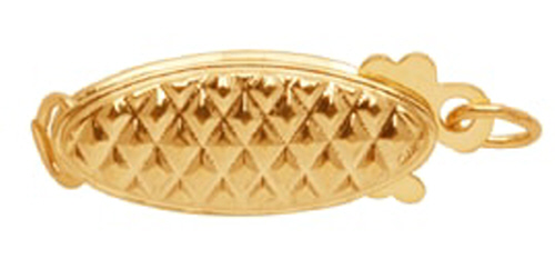 Fishhook Style Clasp 15 x 5mm  - 14 Karat Gold