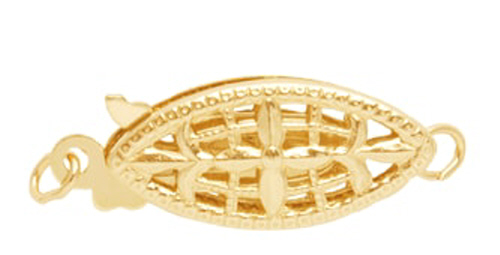 Fishhook Style Clasp  - 14 Karat Gold