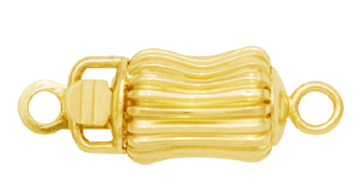 5 x 13mm Small Dogbone Bead Clasp  - 14 Karat Gold