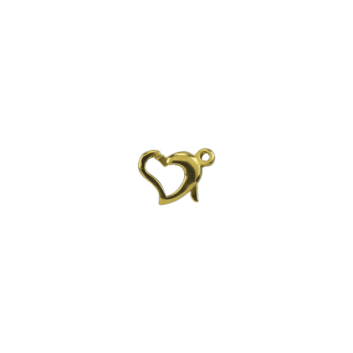 9mm Designer Clasp- Heart  - 14 Karat Gold