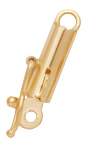 4mm Plain Barrel Clasp  - 14 Karat Gold