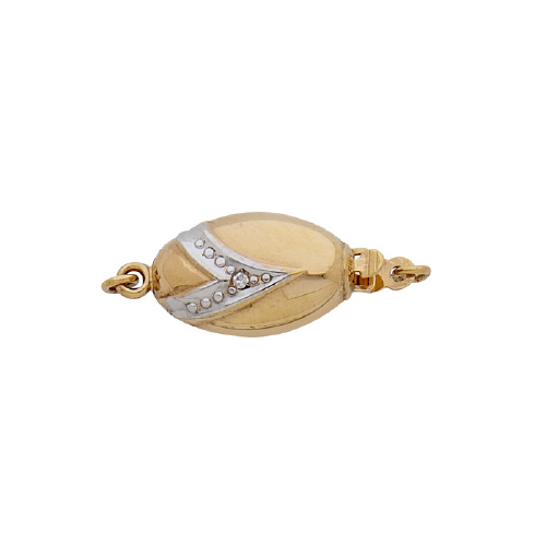 Smooth Clasp Diamond .01C - 14 Karat Gold