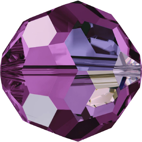 5000 Faceted Round - 3mm Swarovski Crystal - AMETHYST-AB