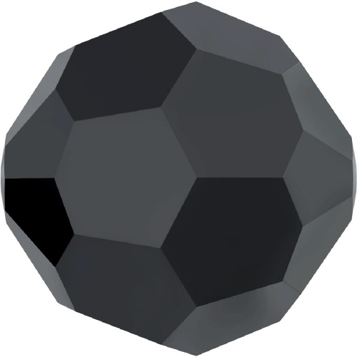 5000 Faceted Round - 3mm Swarovski Crystal - JET HEMATITE-AB2X