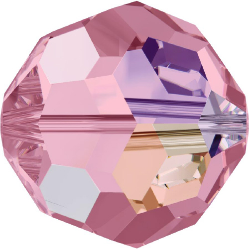5000 Faceted Round - 3mm Swarovski Crystal - LIGHT ROSE-AB