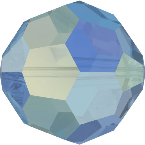 5000 Faceted Round - 4mm Swarovski Crystal - CAPRI BLUE-AB2X