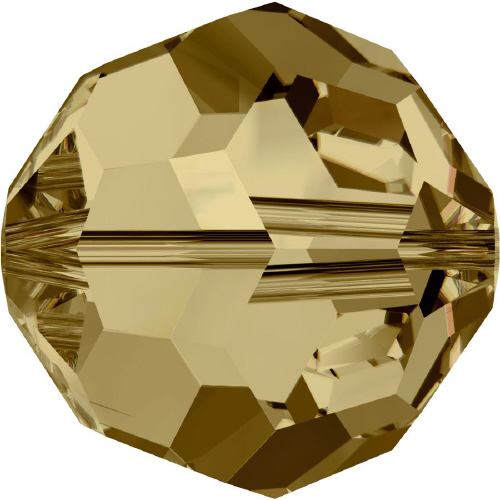 5000 Faceted Round - 5mm Swarovski Crystal - LIGHT  COL TOPAZ