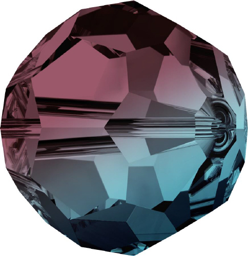 5000 Faceted Round - 6mm Swarovski Crystal - BURGUNDY BL. ZIRKON BL.