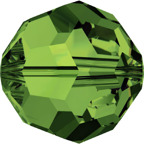5000 Faceted Round - 6mm Swarovski Crystal - DARK MOSS GREEN