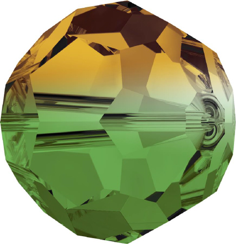 5000 Faceted Round - 6mm Swarovski Crystal - FERN GREEN TOPAZ BLEND